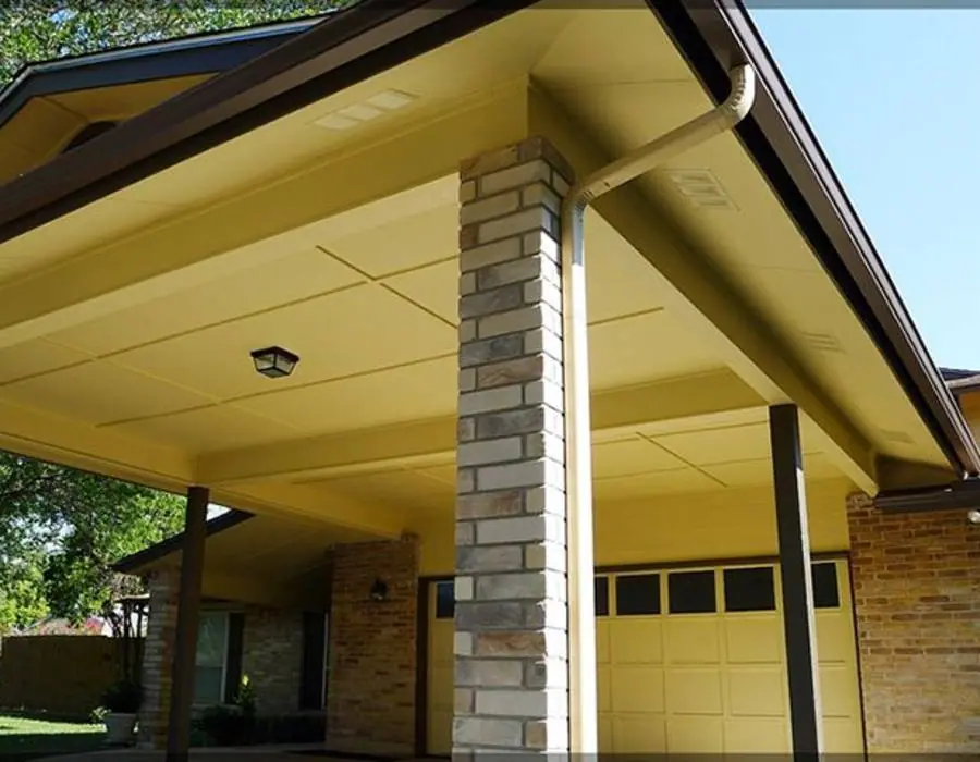 Modern backyard patio installation