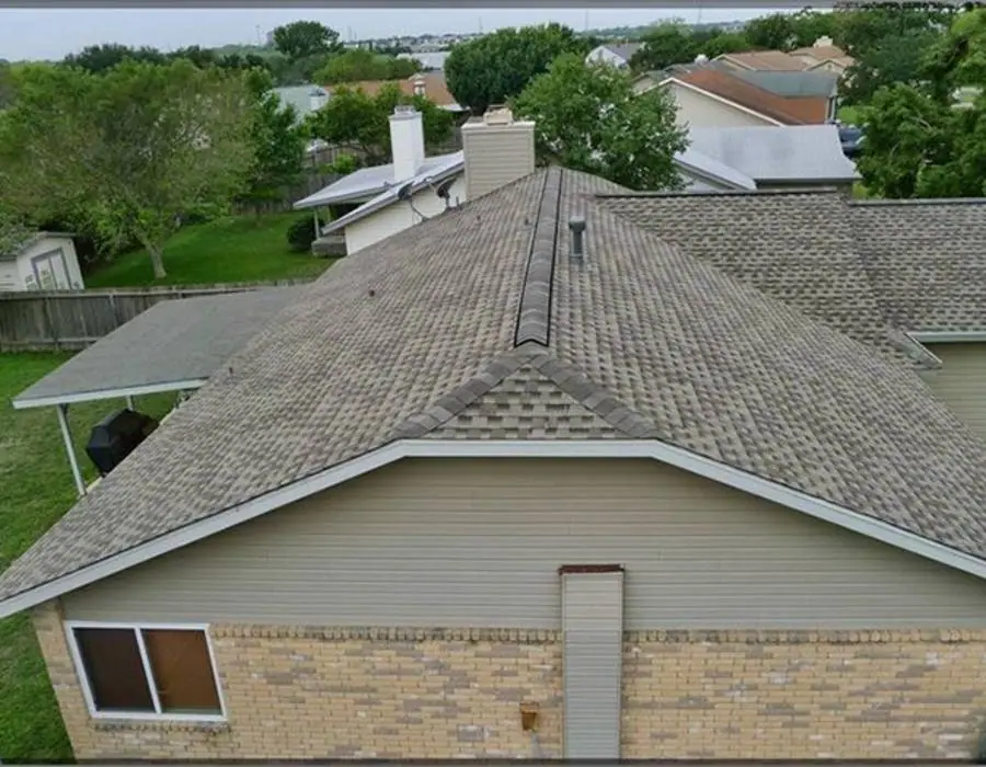 New shingle roof installation