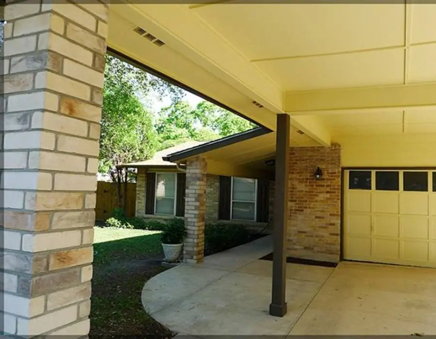Patio installation with outdoor lighting