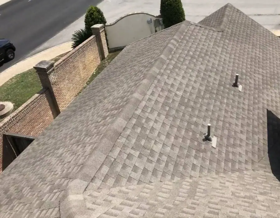 Roofers at work on a San Antonio